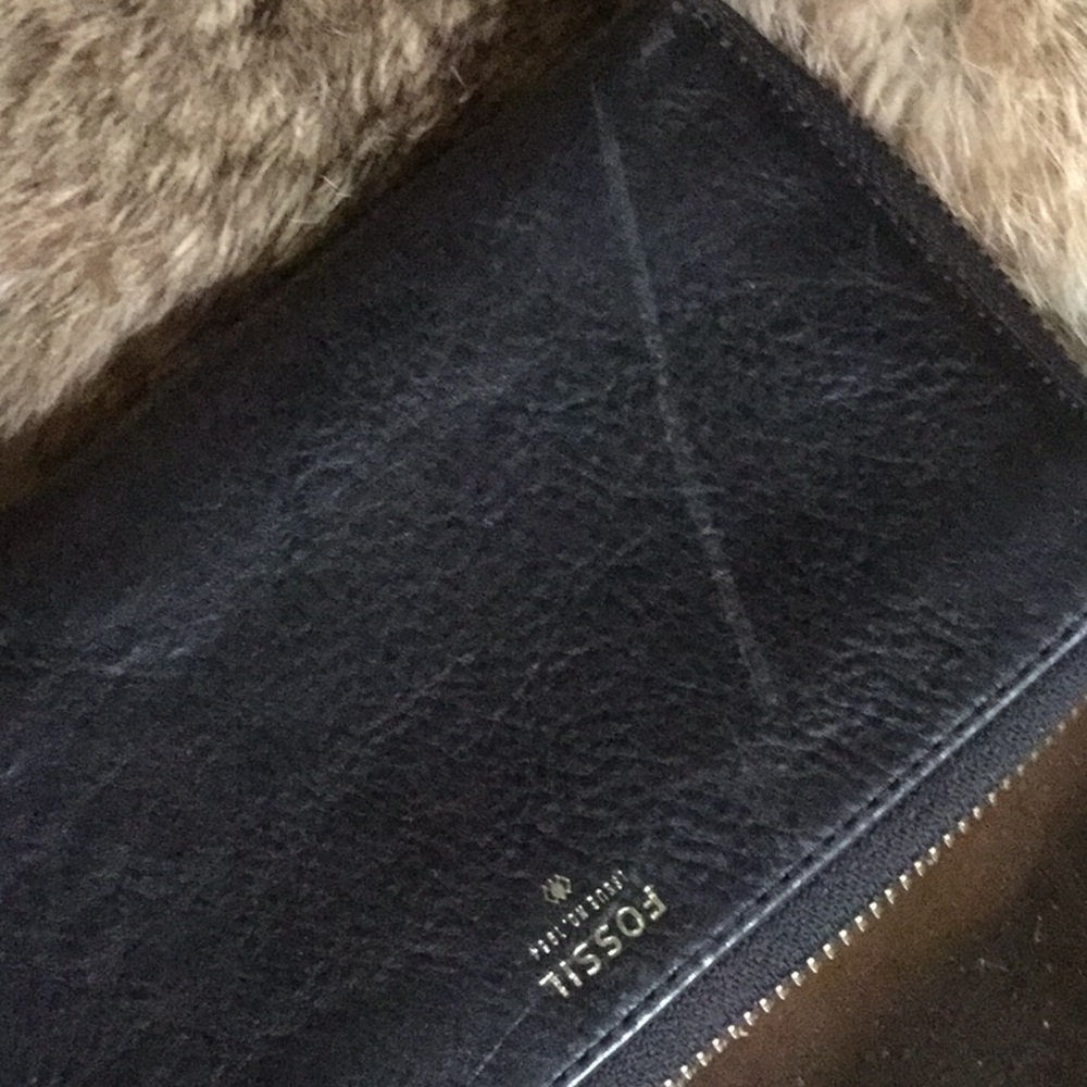 Fossil wristlet wallet travel vacay classic leather timeless chic - Picture 9 of 9